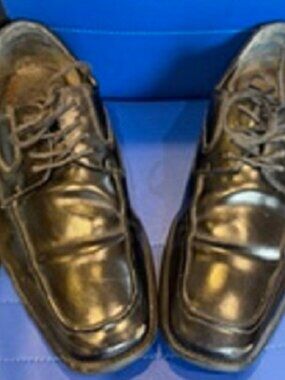 Stacy Adams Mens Dress Leather Lace up Shoes Black Sz: 8